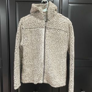 Zip Up Hooded Fleece size small